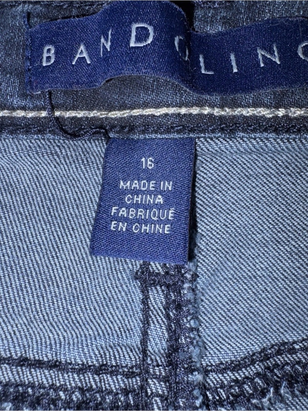 Bandolino Curvy Skinny Cropped Pants Blue Lisbeth Capri Flawless Stretch SZ 16 - Picture 7 of 8